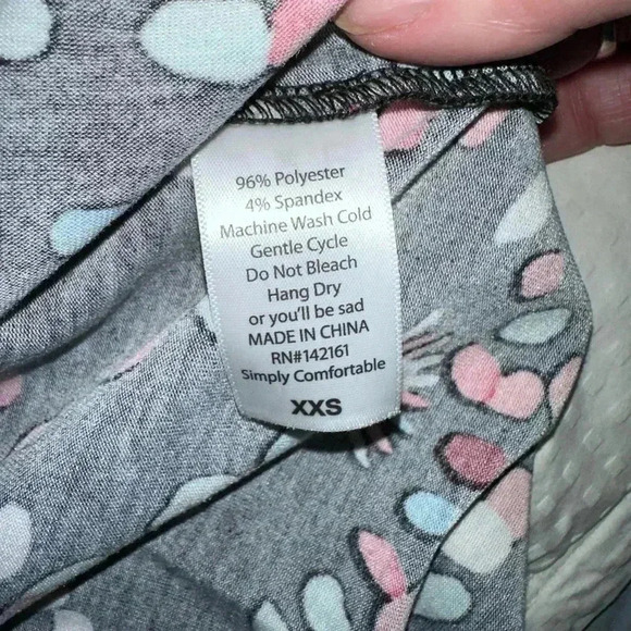 Lularoe Black XXS baseball style Randy T-shirt. NWT . 3/4 sleeve - Picture 6 of 7